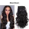 Venda Quente Transfronteiriça Peruca Sela Conjunto de 7 Peças de Extensões de Cabelo Cabelo Cacheado Conjunto de Extensões de Cabelo Clip-In para Mulheres Europeias e Americanas