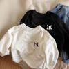 Sudaderas de Terciopelo para Niños, Ropa para Niños de Talla Pequeña y Mediana, Camisetas Casuales de Otoño con Cuello Redondo para Niños y Niñas, Camisetas Casuales de Cuello Redondo para Bebé