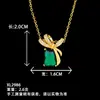 Collar para Mujer Transfronterizo Popular Collar de Perlas con Lazo Diseño de Nicho Versátil No se Desvanece Accesorios de Acero de Titanio de Gama Alta