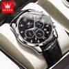 Reloj de cuarzo con cronógrafo deportivo multifuncional de la marca Oli con respaldo de estrellas, reloj de hombre de moda transfronteriza, reloj para hombre