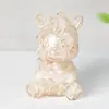Estatueta de Animal em Resina Escritório Casa Sala de Estar Estátua Transfronteiriça Pedras de Cristal Natural Pônei Ornamento de Mesa