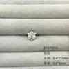 Brincos de Aço Titânio 316L com Zircônia Completa Design de Estrela de Seis Pontas, Tarraxas Delicadas e Versáteis, Não é Necessário Remover ao Dormir, Joia para Piercing de Orelha
