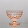 Tazón de helado rosa amarillo azul europeo tazón de postre tazón de batido vaso doméstico taza de ensalada de frutas venta al por mayor de fábrica