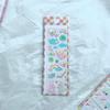 Pegatina de perla de conejo con láser de estilo coreano, tarjeta de cuenta de mano, placa de Goo, frijol de amor, tarjeta pequeña, material decorativo, poste