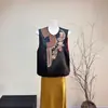 Chaleco Bordado Estilo Chino Zhi Li 2026 Primavera Nuevo Cuello Redondo Cuello Diagonal Chaleco para Mujer con un Toque de Alta Gama