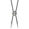 Collar de Accesorios de Estrella de Cinco Puntas de Moda Nueva Europea y Americana Material PU Corbata Polo Estilo Punk Retro Collar de Cuero para Hombre