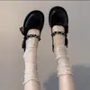 Calcetines de Malla con Encaje Estilo Lolita Europeo y Americano para Mujer, Estilo Delgado de Verano, Calcetines hasta la Mitad de la Pantorrilla, Calcetines para Zapatos Mary Jane