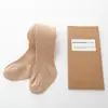 Medias de Bebé Lisas con Rayas Verticales para Primavera y Otoño, Algodón Transpirable, Pantimedias Casuales Simples y Lindas para Niños