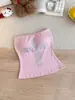 Estilo europeu e americano garota popular verão novo feminino quente colete de strass peça íntima bloco de cores sem mangas crop top
