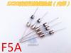 Fusible de tubo de vidrio de 5 x 20 mm con tapa simple y cable conductor, fusible de vidrio, tubo fusible