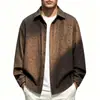 Camisas Sueltas Vintage Talla Grande Transfronterizas Primavera y Otoño 2026 para Hombres y Mujeres, Camisas Casuales Sueltas Estilo Americano de Moda Otoñal