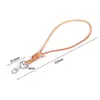Broche de Langosta de Metal, Cordón de Cuero de Terciopelo, Colgante de Cordón de Piel de Vaca, Accesorios para Joyería DIY, Llavero, Cordón Colgante Tejido a Mano