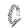 Anillo de Plata de Ley 925 para Mujer, Total 2.52 Quilates de Moissanita, Anillo de Círculo Completo, Súper Brillante, Anillo de Lujo Ligero, Fabricante en Stock