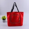 Bolsa de Compras Plegable con Cremallera Personalizada Impermeable de Tela Oxford de Cinco Pares Bolso de Mano Bolsa para Supermercado de un Solo Hombro Bolsa para Comercio Exterior de Protección Ambiental