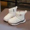 Zapatos de algodón para niños estilo coreano botas de nieve para niños botas cortas invierno más terciopelo para niñas nuevos cálidos suela gruesa zapatos de pan
