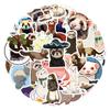55 novos adesivos de desenhos animados de furão transfronteiriços decorativos para máquina de lavar, bagagem, copo, celular, adesivos à prova d'água, atacado