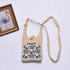 2024 Bolsa de Mão Mini de Tricô Guofeng Panda Bolsa de Celular Fashion Guofeng Bolsa de Ombro Bolsa Casual Versátil