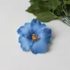 Em estoque novo cerca de 10cm simulação da flor rosa presilha de cabelo adorno de cabeça cor flor maiô viagem praia foto acessórios de cabelo