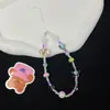 Estilo Ins Dulce Fresco Accesible Lujo Chica Flor Rosa Lazo Cadena para Teléfono Móvil Funda de Teléfono Móvil Colgante Cadena de Cámara Ccd Cadena