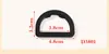 Ventas Directas de Fábrica hebilla D de plástico multi-tamaño hebilla en forma de D hebilla semicircular en forma de D hebilla ajustable hebilla para caja bolsa
