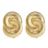 ZA Pendientes Metálicos Tridimensionales Vintage de Flor Grande Torcidos Corrugados Exagerados Temperamento Pendientes de Doble Aro para Mujer Amazon Venta Caliente