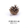 Cordão Transfronteiriço Pinha com Cravo Cravo de Pinha Decoração Pendente de Árvore de Natal Decoração Perfurada Material DIY Atacado