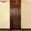 Nova Porta de Madeira Sólida Estilo Chinoiserie Porta de Madeira Teca Porta Pintada para Quarto Porta Única Espessada Famosa da Internet Nogueira Preta Estilo Meio Antigo Porta de Quarto