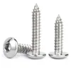 Tornillos Autorroscantes Jinchao de Acero Inoxidable 304 de Cabeza Plana Hexagonal Grande, Tornillos para Madera de Cabeza de Champiñón Grande Redonda M3M4M5M6