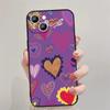 Capa de celular graffiti amor mosaico para iPhone 15 comércio exterior