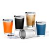 Taza de Acero Inoxidable para Coche Transfronteriza, Taza Tipo Cáscara de Huevo, Termo Rebotante de Gran Capacidad, Botella de Acero Inoxidable de Doble Capa con Boca Pequeña, Taza de Café