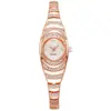 Reloj Pulsera de Moda Estilo Coreano con Perlas y Pedrería Redondas Pequeñas para Mujer Exquisito Temperamento Reloj Pulsera de Dama Reloj de Pulsera de Celebridad de Internet Venta al por Mayor
