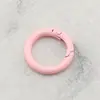 Pintura metálica 25mm color aro de resorte aro abierto llavero redondo cuerda de mano gancho de máquina accesorios de joyería DIY