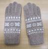 Guantes cálidos para mujer, lindos guantes de invierno con pantalla táctil de jacquard con copos de nieve, nuevos en stock, guantes de montar tejidos a prueba de frío