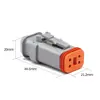 Dt06-4S-E008 Conector Automotriz Doméstico 4 Agujeros Hembra Enchufe Impermeable de Cobertura Alta Conector 4P Funda