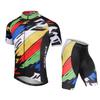 XINTOWN roupa de ciclismo conjunto curto novo estampado verão manga curta conjunto roupas de corrida roupas de ciclismo masculinas