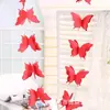 3m mariposa colorida flor de papel tridimensional lugar de boda fiesta de cumpleaños diseño de habitación infantil decoración de cuerda colgante
