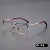 Armazón de Gafas de Marco Completo para Hombres H2340 Titanio Puro Ultraligero Armazón para Gafas de Miopía Luz Antiazul Armazón de Gafas de Alta Calidad
