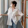 Camisa solta casual francesa chique coreana
