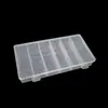 Rectangular fijo vertical 6 rejillas ferretería boquilla de aceite tornillo joyería bloque de terminales de plástico pp caja de almacenamiento venta directa de fábrica