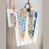 Suministro Transfronterizo de Bufandas de Seda de Sarga de Alta Gama, Bufandas Chal con Estampado de Diamantes de Hangzhou, Los Más Populares de Amazon para Otoño Versátil