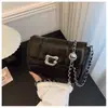 Versão Coreana Design de Nicho Bolsa de Corrente com Textura Prateada de Alta Qualidade 2025 Nova Primavera Versátil para o Dia a Dia Ombro Transversal