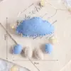 Colgantes de Nube Mini Fieltro de Lana Más Vendidos Transfronterizos Decoración DIY para Escena Navideña Adornos para Colgar en el Árbol de Navidad