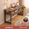 Escritorio Doble Largo Estudiante Hogar Dormitorio Aprendizaje Escritura Casa de Alquiler Mesa de Computadora Rectangular Mesa Estrecha de Pared