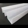 Procesamiento Personalizado de Fábrica Luz de Ranura en Forma de U Acrílica con Cubierta Protectora Decoración Transparente Proyecto de Decoración Luz LED Ranura
