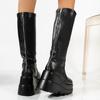 Botas de media caña versátiles, ligeras y fáciles de llevar, con suela gruesa, nuevas para el otoño de 2024, estilo y2k, para chica hot, tipo caballero motociclista, pero botas hasta la rodilla