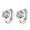 Brincos de ferradura para joias transfronteiriças Moda europeia e americana feminina fivela de orelha com diamante único brincos pequenos de argola com zircônia de diamante flash atacado entrega