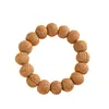 Pulseira Autêntica de Caroço de Pêssego de Montanha com Padrão de Cérebro Selvagem para Homens e Mulheres, Placa de Noz, Pulseira de Brincar com Texto, Pêssego Hu, Contas de Buda, Joias Atacado
