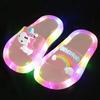 Zapatillas Luminosas para Niños de Celebridad de Internet Zapatos de Cristal de Moda Luces Brillantes Zapatillas Ligeras para Niños y Niñas