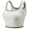 Chaleco de Yoga con Combinación de Colores Transfronterizo Sujetador Deportivo Anticaída para Mujer a Prueba de Golpes con Reunión Fitness Sujetador de Alto Soporte