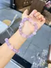 Pulsera Multitalismán de Citrino de Partículas Grandes de Cristal Natural Pulsera Regalo para Mejor Amiga Verano Amatista Nuevo Estilo